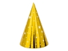 Picture of Party hats -Gold with stars (6pcs)