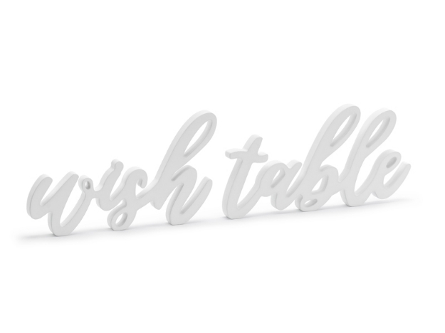 Ξύλινα γράμματα - Wish table