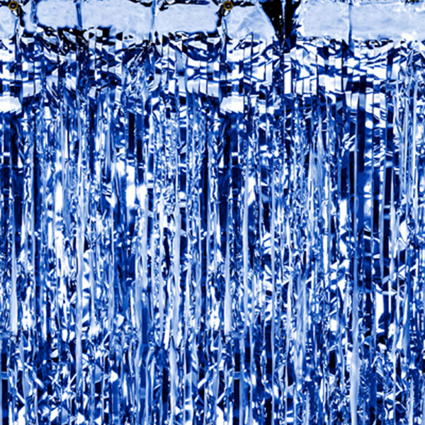 Picture of Blue Fringe Curtain (0.90m x 2.50m)