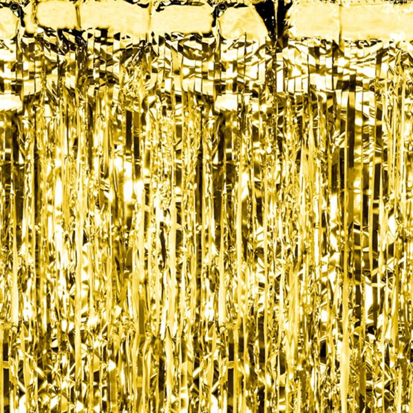 Picture of Foil Backdrop Curtain Decoration - Gold (0.90m x 2.50m)