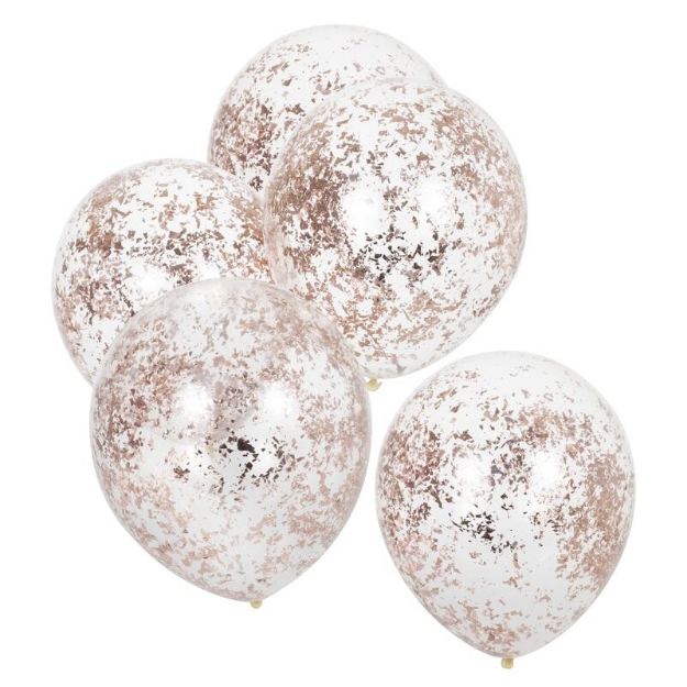 Picture of Rose gold confetti filled balloons