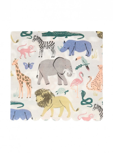 Χαρτοπετσέτες - Safari Animals (Meri Meri) (20τμχ)