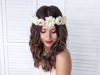 Picture of Flower crown, white, 17cm 