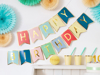 Picture of Happy Birthday Bunting with colorful flags