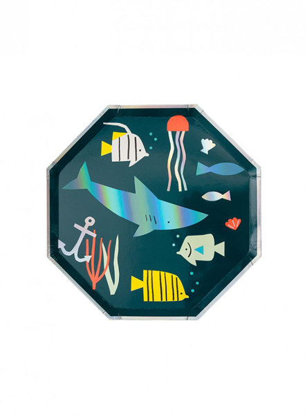 Picture of Side paper plates - Under the sea  (Meri Meri)
