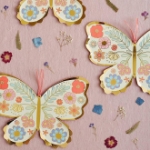 Picture of Dinner paper plates - Butterfly  (Meri Meri) (8pcs)