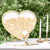 Picture of Alternative Guest Book - Wooden frame in heart shape