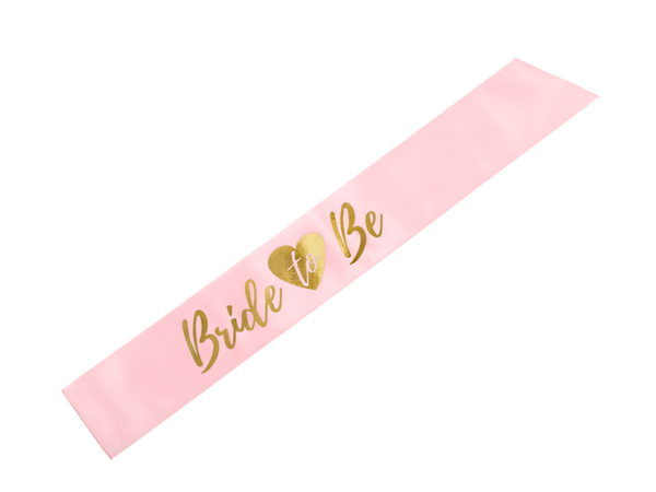 Picture of Bride to be Sash in pink - Satin 
