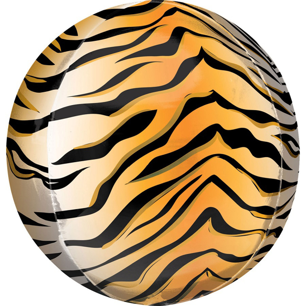 Picture of Foil Balloon ball tiger print