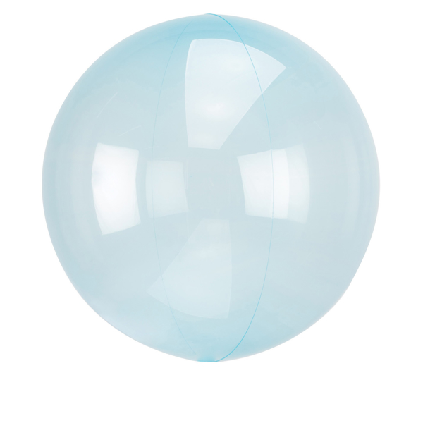 Μπαλόνι σε στρόγγυλο σχήμα - Διάφανο γαλάζιο