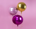 Μπαλόνι foil στρόγγυλη μπάλα ροζ