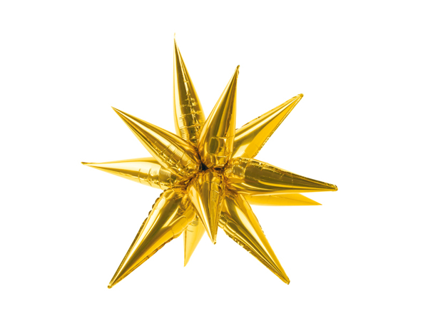 Μπαλόνι foil αστέρι 3D - Xρυσό (70εκ)