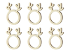 Picture of Wooden rings for napkins - Reindeer (6pcs)