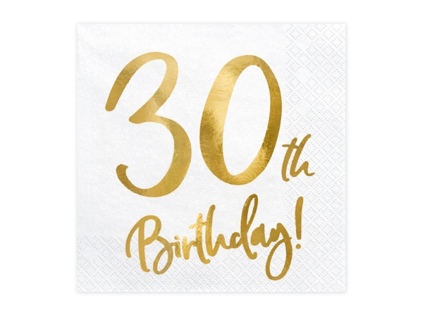Picture of Paper napkins - 30th Birthday! (20pcs)