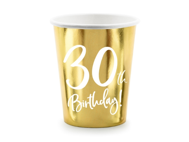 Χάρτινα ποτήρια - 30th Birthday! (6τμχ)