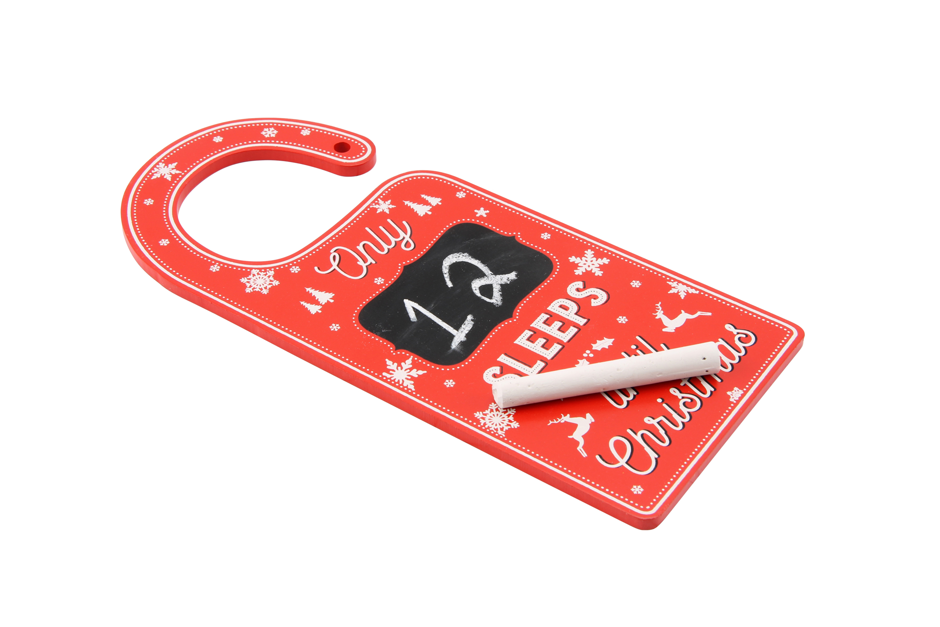 Είδη Πάρτι Happy TeapotDoor hanger"Only.sleeps until Christmas"