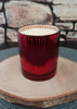 Picture of Scented soy candle in red glass - Vanilla Cinnamon