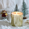 Picture of Scented soy candle in gold glass - Baby powder