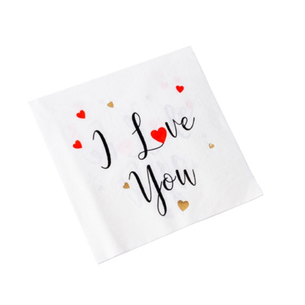 Picture of Napkins - I love you (16pcs)