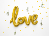Picture of Gold Love Balloon
