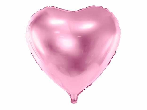 Μπαλόνι Foil σε σχήμα Καρδιά - Ροζ 