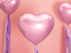 Μπαλόνι Foil σε σχήμα Καρδιά - Ροζ 