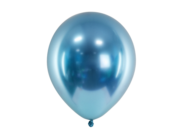 Σετ μπαλόνια μπλε glossy (10τμχ)