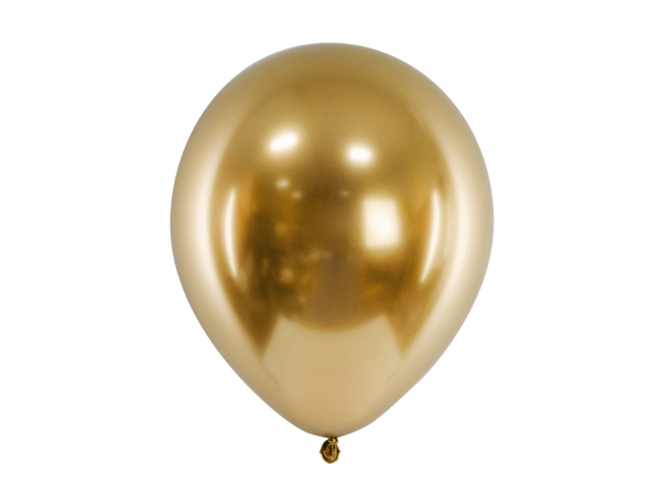 Σετ μπαλόνια χρυσό glossy (10τμχ)