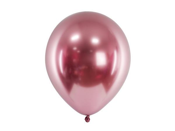 Σετ μπαλόνια ροζ χρυσό glossy (10τμχ)