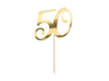 Picture of Cake topper in gold paper - 50