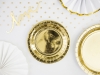 Picture of Side paper plates - Gold (6pcs)