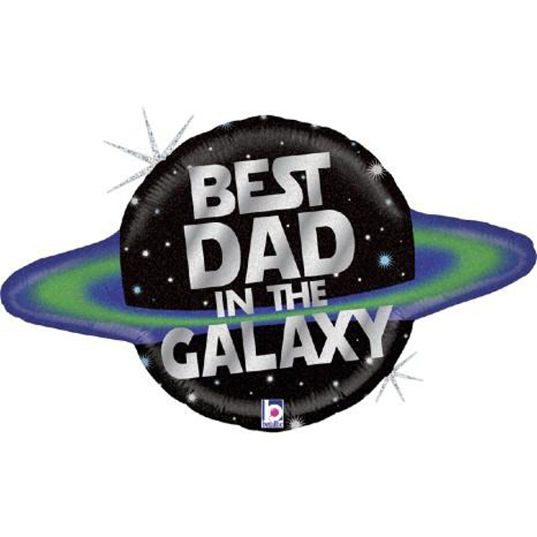 Picture of Foil Balloon Best dad in the galaxy