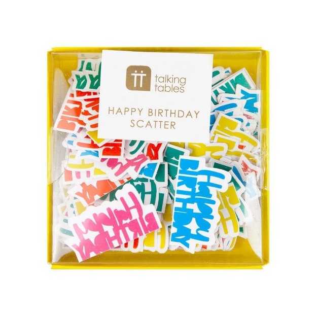 Picture of Multi coloured confetti - Happy Birthday