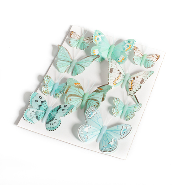 Picture of Decorative butterflies - Mint