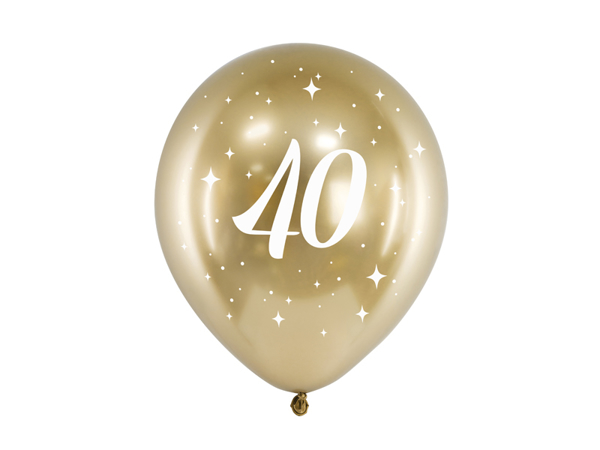 Picture of Balloons glossy gold - 40 (6pcs)