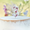 Picture of Pressed petal  number 3 birthday cake candle