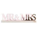 Διακοσμητικά γράμματα Mr&Mrs σε ροζ χρυσό