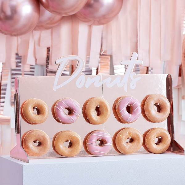 Πίνακας για Donuts σε ροζ χρυσό