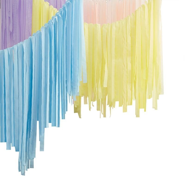 Picture of Party Backdrop with streamers - Pastel
