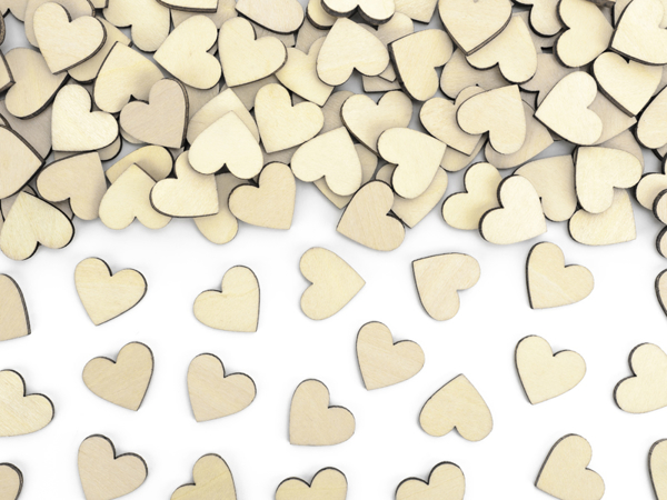 Picture of Wooden Heart Table Confetti 