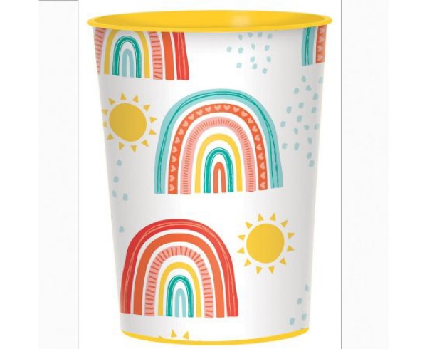 Picture of Paper cups - Retro rainbow (8pcs)