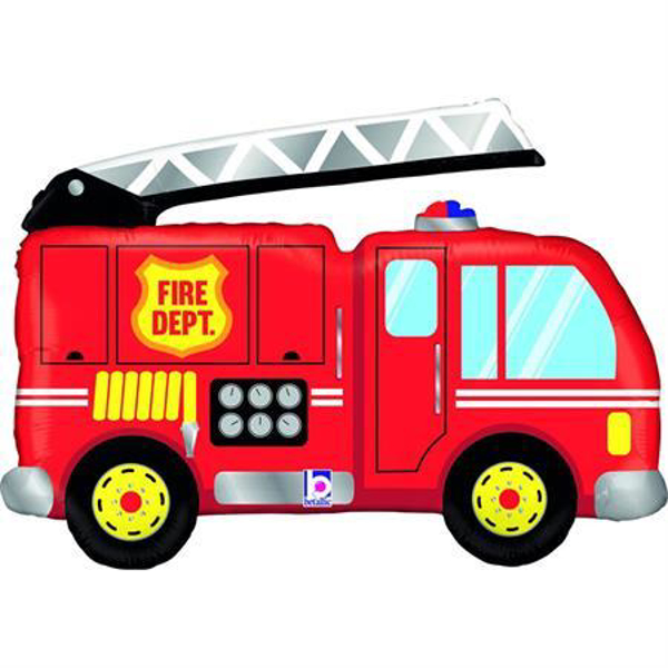 Picture of Foil balloon Firetruck