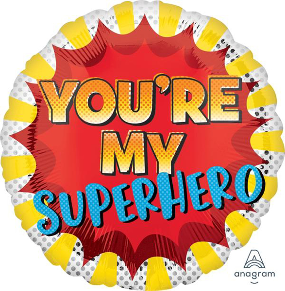 Picture of Foil Balloon You 're my superhero