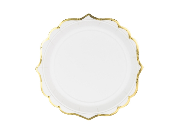 Picture of Side paper plates - White (6pcs)