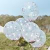 Μπαλόνια με κομφετί λουλούδια - Boho team bride