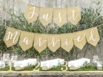 Picture of Just Married Hessian Burlap Bunting