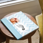 Picture of Babybook chevron light blue