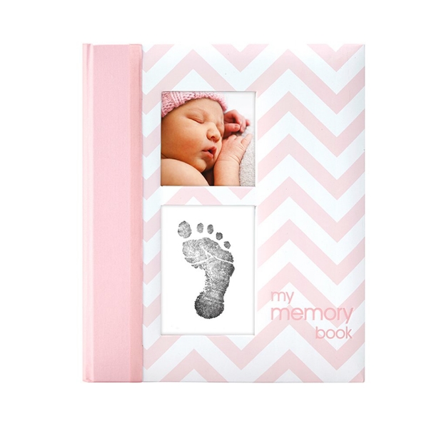 Picture of Babybook chevron light pink