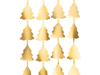 Picture of Foil Christmas trees Backdrop - Gold
