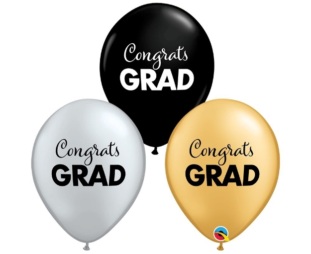 Σετ μπαλόνια αποφοίτησης - Congrats Grad (σετ 5)